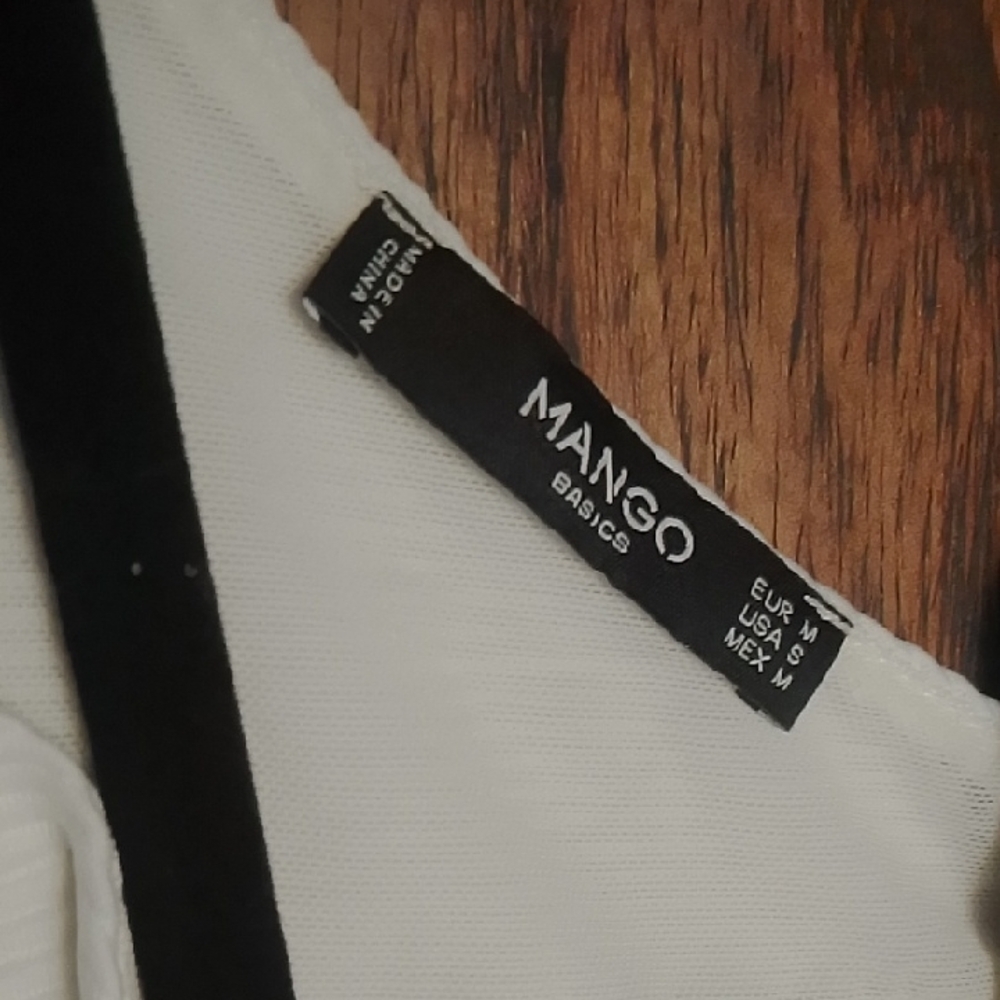 White Ribbed Flow Tank Top - Picture 2 of 6